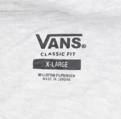 Vans Men’s Grey XL Classic Fit Crew Neck Short Sleeve T-Shirt