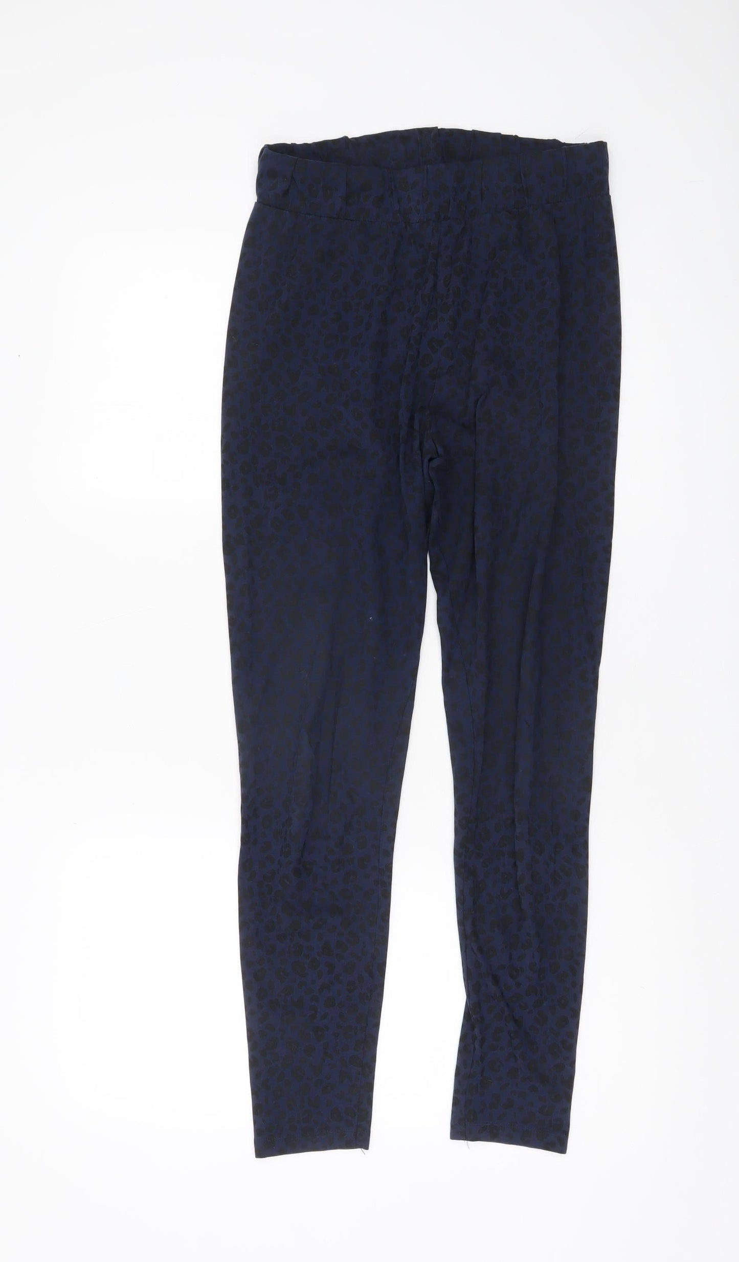 John Lewis Women’s Blue Animal Print Cotton Leggings Size M