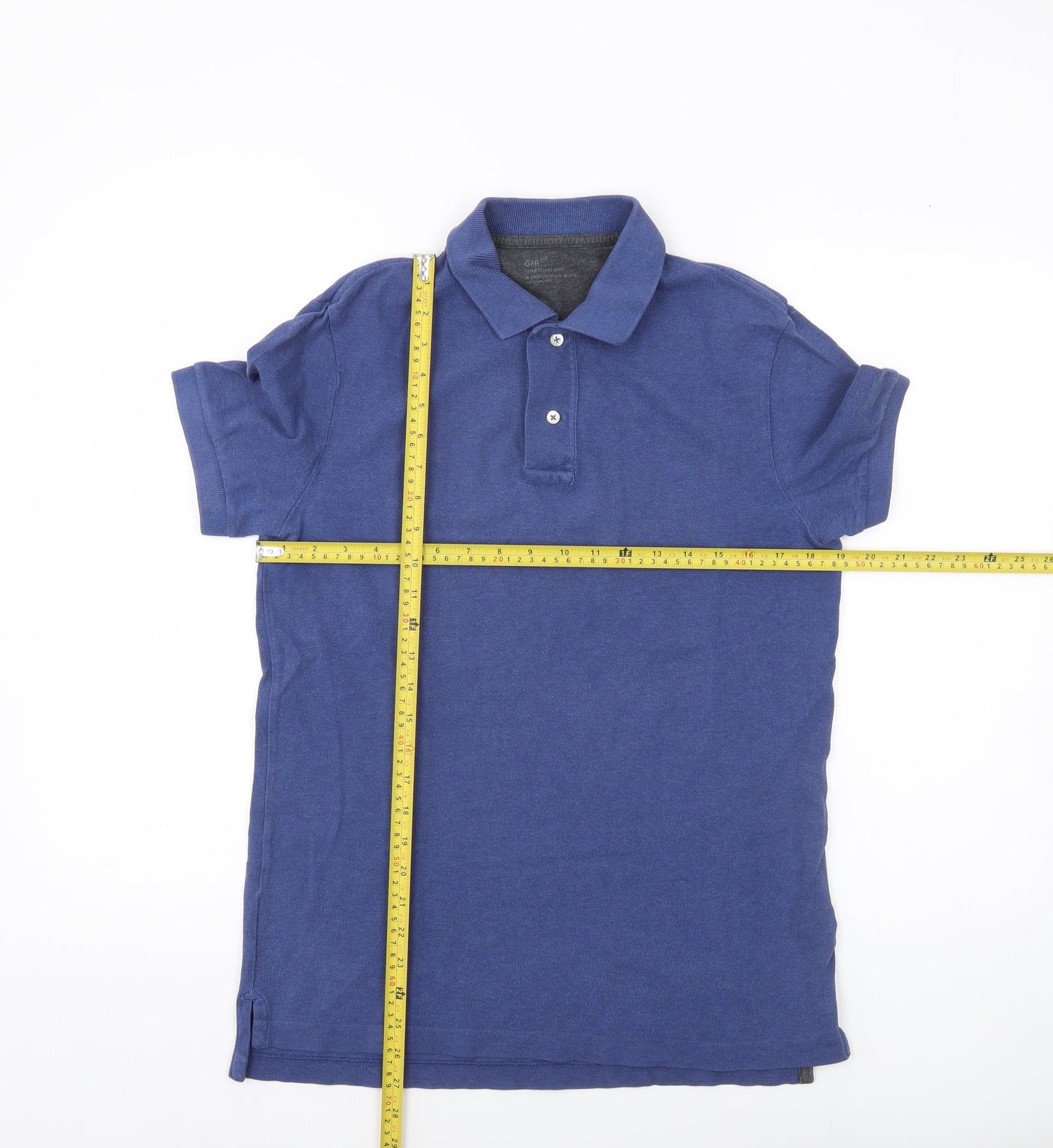 Gap Men’s Blue Classic Fit Cotton Polo Shirt Size S