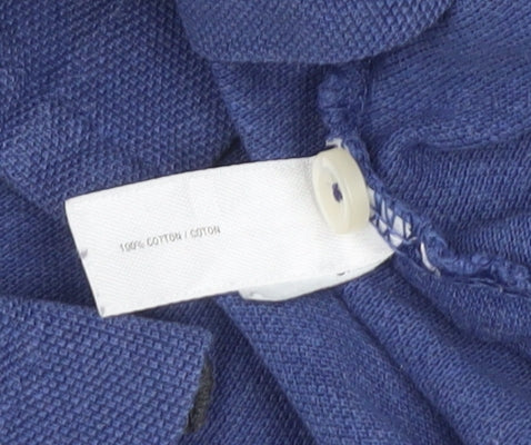 Gap Men’s Blue Classic Fit Cotton Polo Shirt Size S