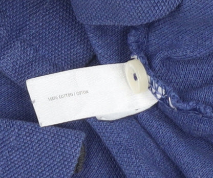Gap Men’s Blue Classic Fit Cotton Polo Shirt Size S