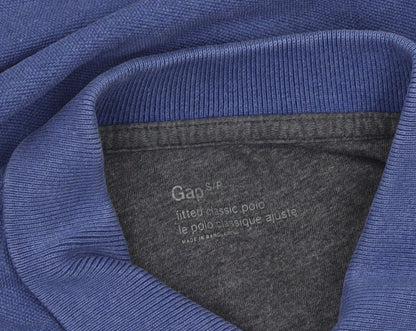 Gap Men’s Blue Classic Fit Cotton Polo Shirt Size S