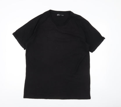 Mens UK Size XL Bershka Black  T-Shirt