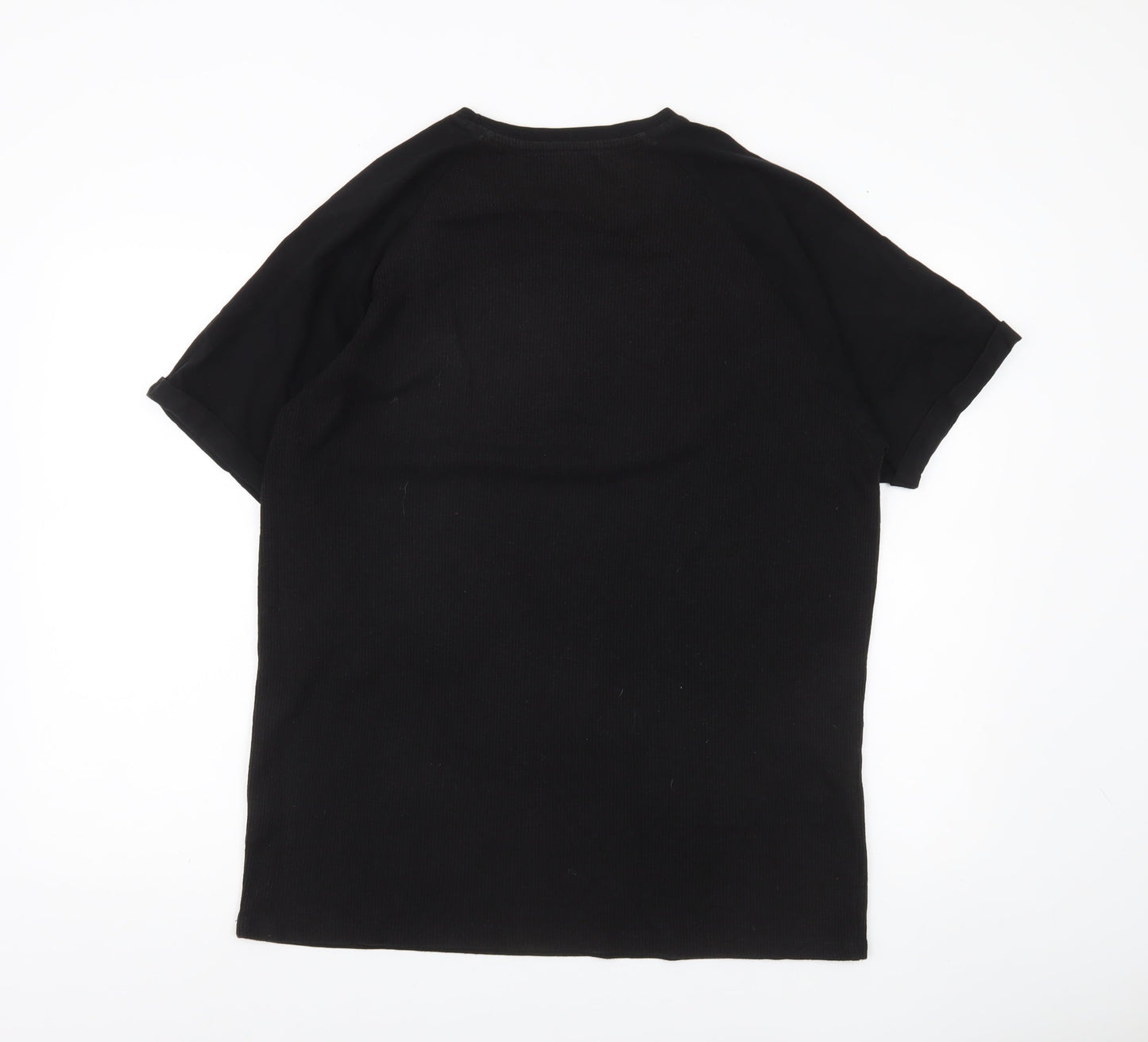 Mens UK Size XL Bershka Black  T-Shirt