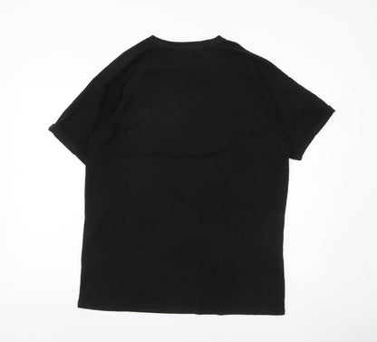 Mens UK Size XL Bershka Black  T-Shirt