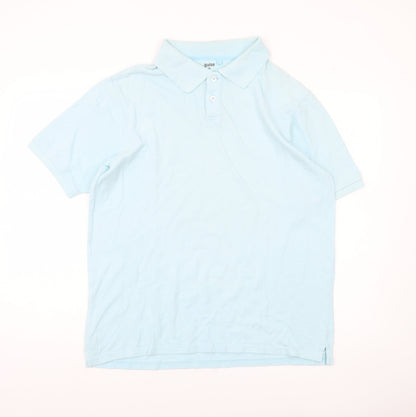 Guise Men's Blue XL Cotton Polo Shirt Short Sleeve Casual