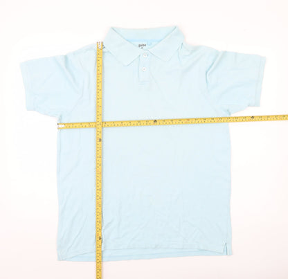 Guise Men's Blue XL Cotton Polo Shirt Short Sleeve Casual