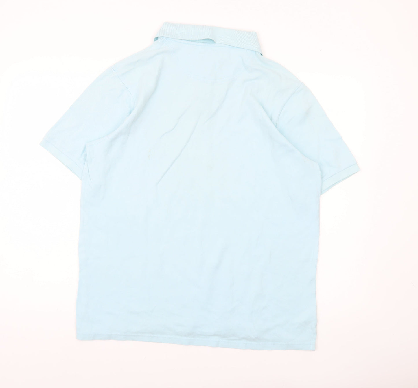 Guise Men's Blue XL Cotton Polo Shirt Short Sleeve Casual