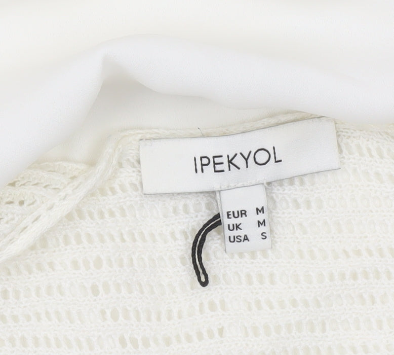 Ipekyol Women’s White Sleeveless Scoop Neck Tank Top S