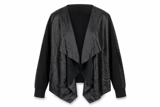 Coast Women’s Black Mid-Length Open Jacket Size M Regular