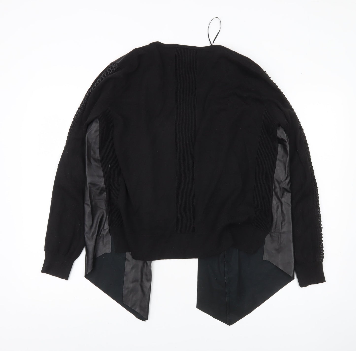 Coast Women’s Black Mid-Length Open Jacket Size M Regular