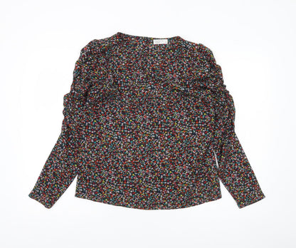 Papaya Women’s Multicoloured Floral Blouse Size 8 Long Sleeve Tunic