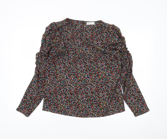 Papaya Women’s Multicoloured Floral Blouse Size 8 Long Sleeve Tunic