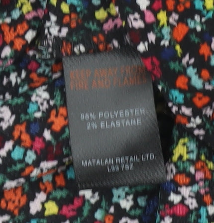 Papaya Women’s Multicoloured Floral Blouse Size 8 Long Sleeve Tunic