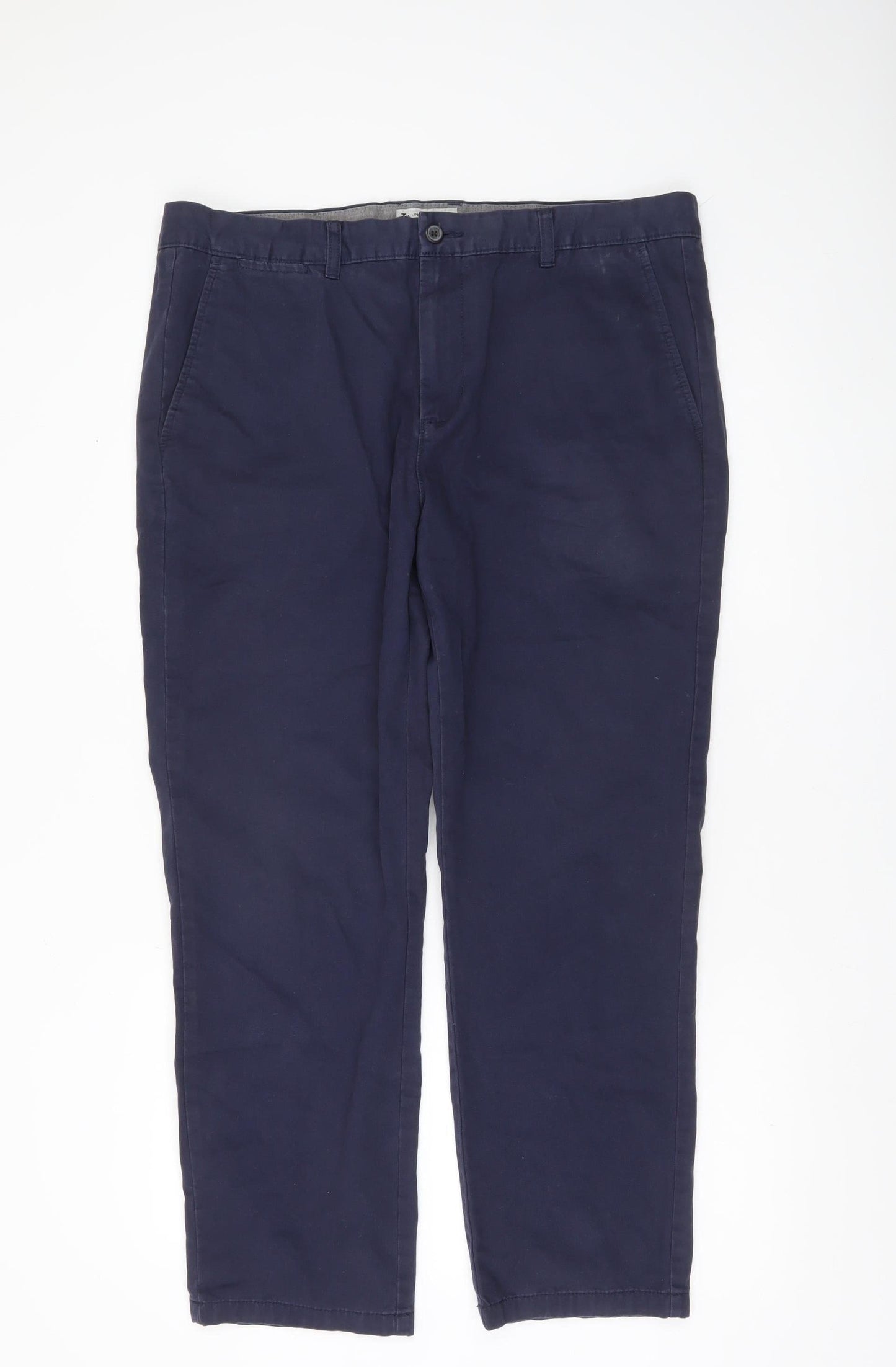 Mens UK Size L TU Regular Fit Chino Blue Trousers