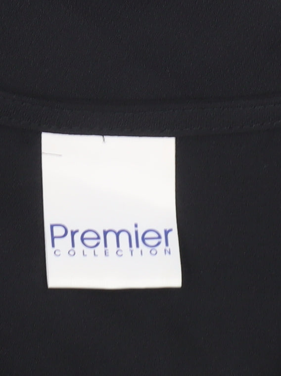 Premier Collection Womens Black Sleeveless Blouse Size 18 Workwear