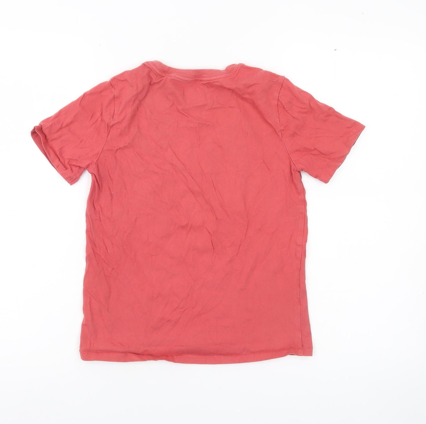 GAP Kids Disney Red Mickey Mouse Sequin T-Shirt Girls 8-9Y Short Sleeve