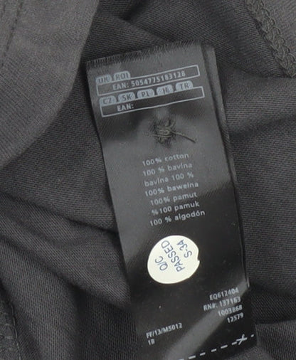 F&F Men's Grey Polo Shirt L Cotton Casual Short Sleeve