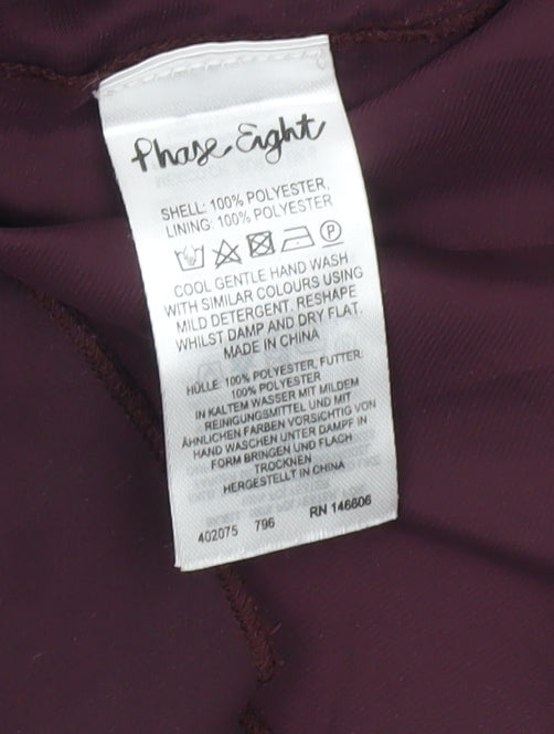 Phase Eight Women’s Purple Sequin Tunic Blouse Size S Party Top