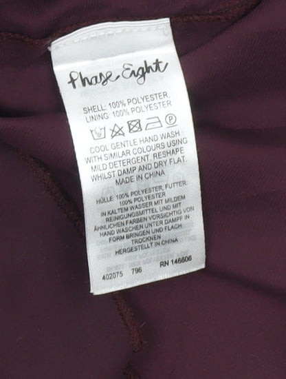 Phase Eight Women’s Purple Sequin Tunic Blouse Size S Party Top