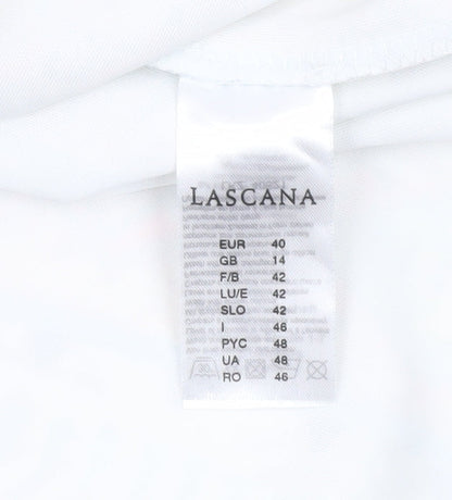 Lascana Women’s Multicoloured Skater Dress Size 14 Short Sleeve