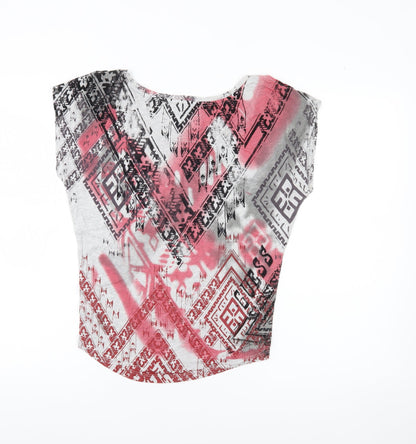Womens UK Size XS GUESS Multicoloured Basic T-Shirt