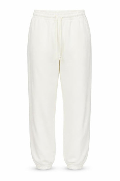 Zara Women Ivory Jogger Trousers Size S Polyester Cotton