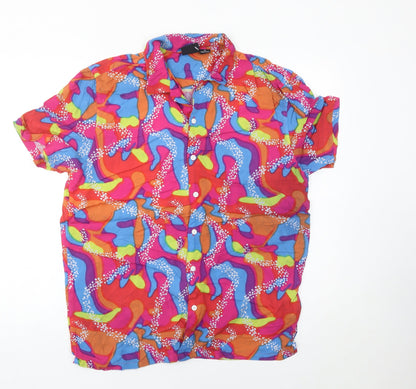Barbie The Movie Women’s Multicoloured Viscose Button-Up Shirt M