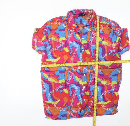 Barbie The Movie Women’s Multicoloured Viscose Button-Up Shirt M