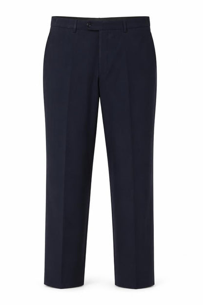 Mens UK Size L Greenwoods Essentials Regular Fit Dress Pants Blue Trousers