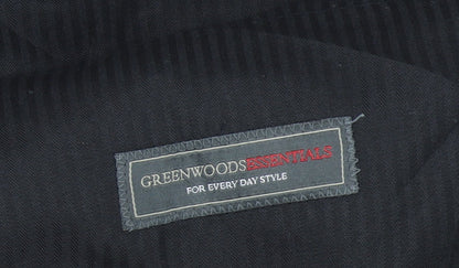 Greenwoods Essentials Men’s Blue Dress Pants Trousers 35W 35L Regular Fit