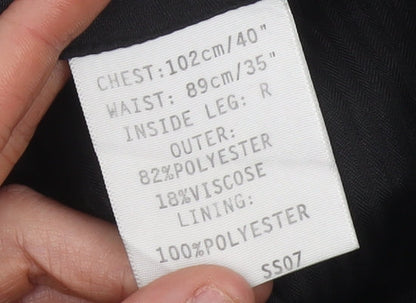 Greenwoods Essentials Men’s Blue Dress Pants Trousers 35W 35L Regular Fit