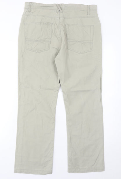 Boston Crew Men's Beige Chino Trousers 30W 31L Straight Fit