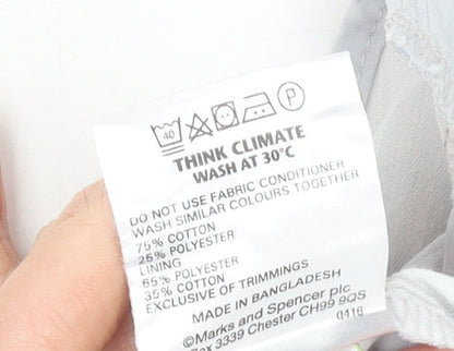 Marks and Spencer Mens Grey Chino Trousers 38W 31L Regular Fit