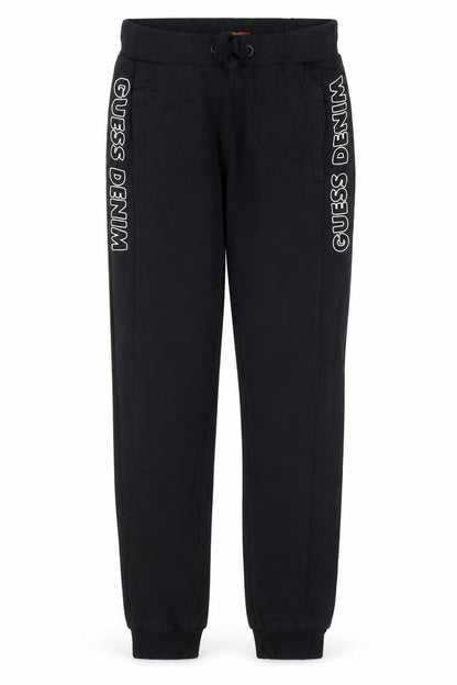 Boys UK Size 12 Years GUESS Regular Fit Jogger Black Trousers