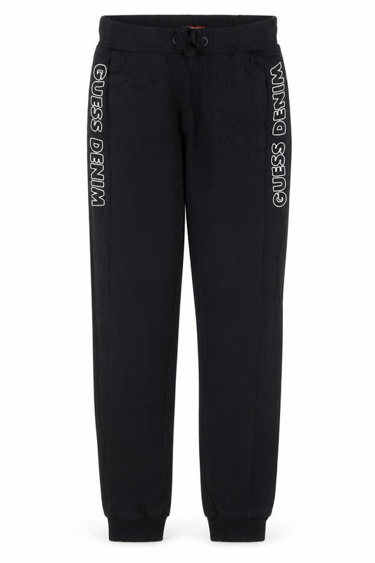 Boys UK Size 12 Years GUESS Regular Fit Jogger Black Trousers