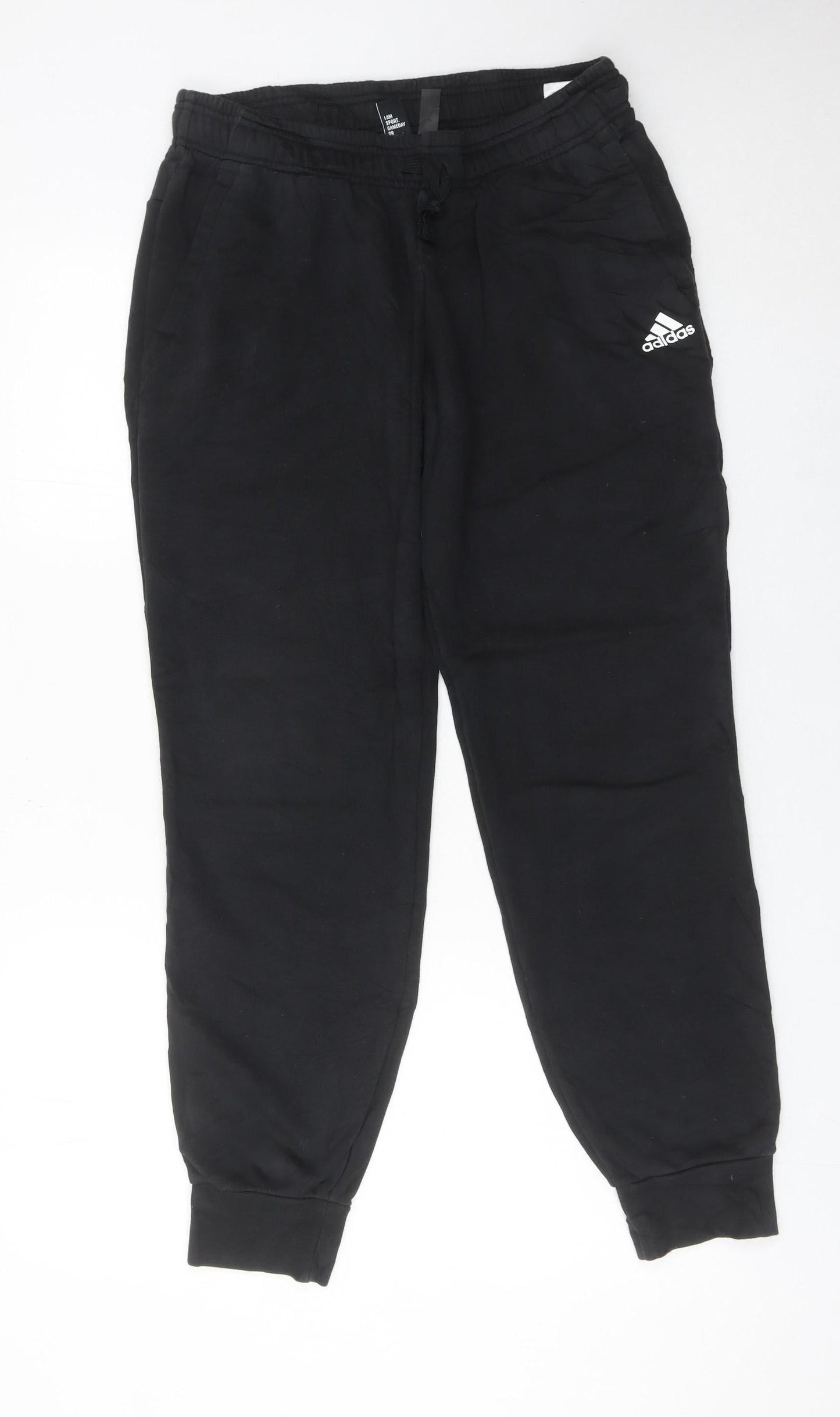 Womens UK Size 12-14 adidas Regular Fit Jogger Black Trousers