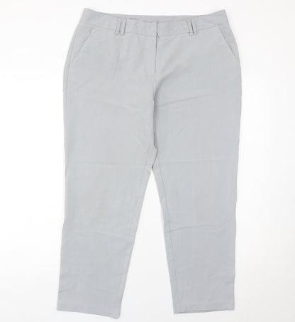 Dorothy Perkins Women’s Grey Size 14 Slim Leg Dress Pants