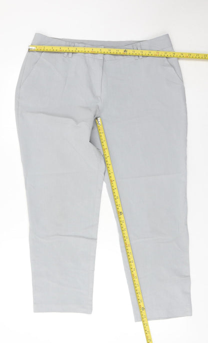 Dorothy Perkins Women’s Grey Size 14 Slim Leg Dress Pants