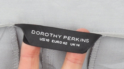 Dorothy Perkins Women’s Grey Size 14 Slim Leg Dress Pants