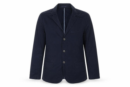 Gap Women Blue Cotton Single-Breasted Suit Jacket M