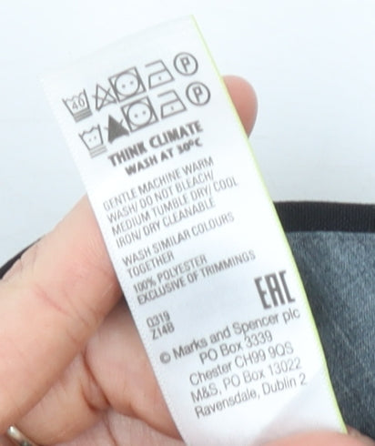 Marks and Spencer Men’s Black 32W 31L Regular Fit Dress Trousers