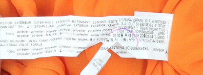 Zara Women’s Orange XS Mini Slip Dress Ruched Satin Cocktail