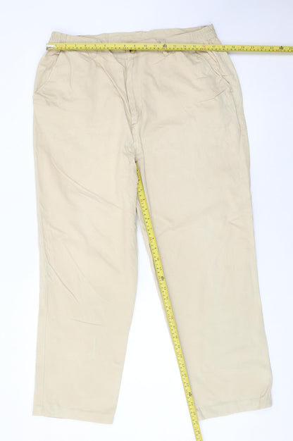 Chums Men's Beige Chino Trousers 36W 29L Cotton Straight Leg