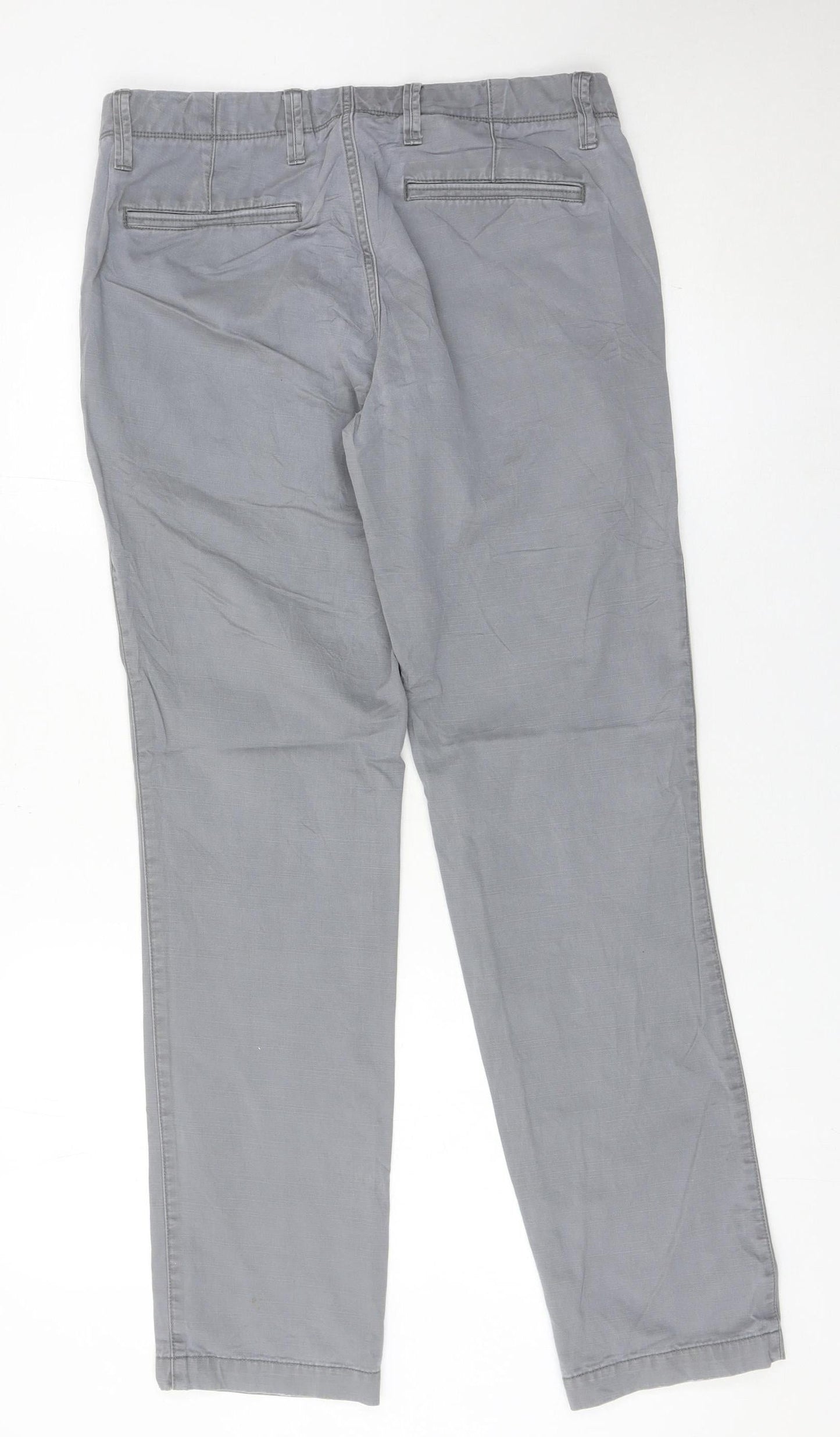 GAP Men’s Grey Slim Chino Trousers 30W x 32L Cotton Casual