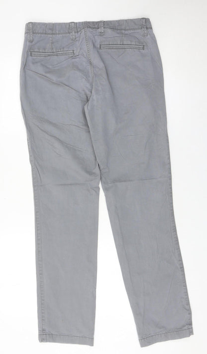 GAP Men’s Grey Slim Chino Trousers 30W x 32L Cotton Casual