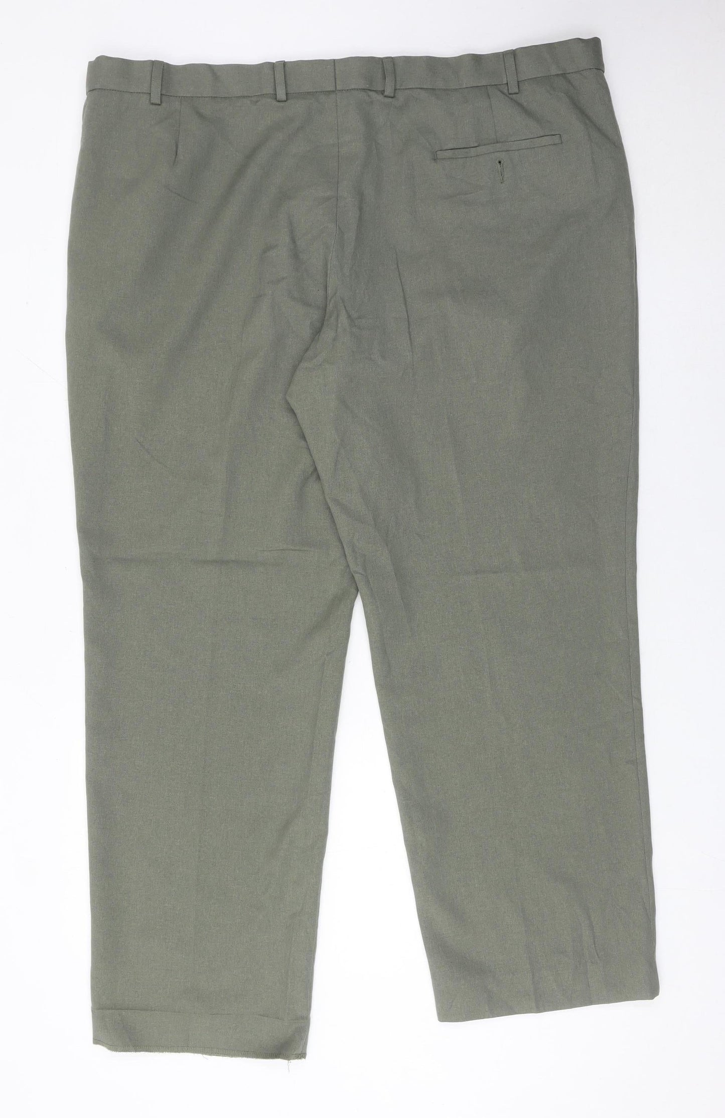 Marks and Spencer Men's Green Chino Trousers 44W 29L Regular Fit