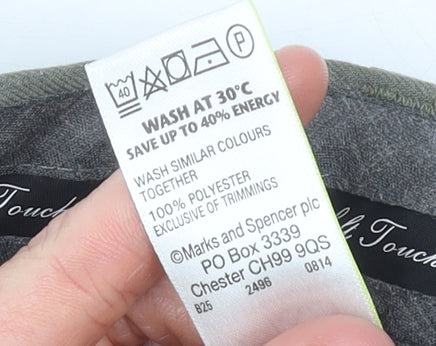 Marks and Spencer Men's Green Chino Trousers 44W 29L Regular Fit