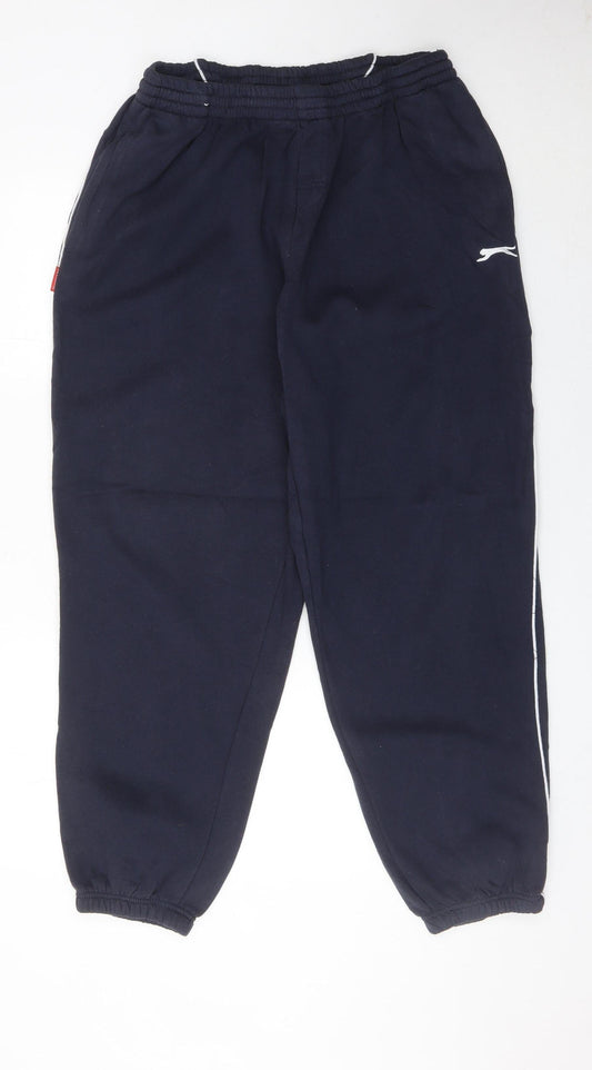 Slazenger Mens Blue 2XL Sweatpants Joggers Elastic Waist