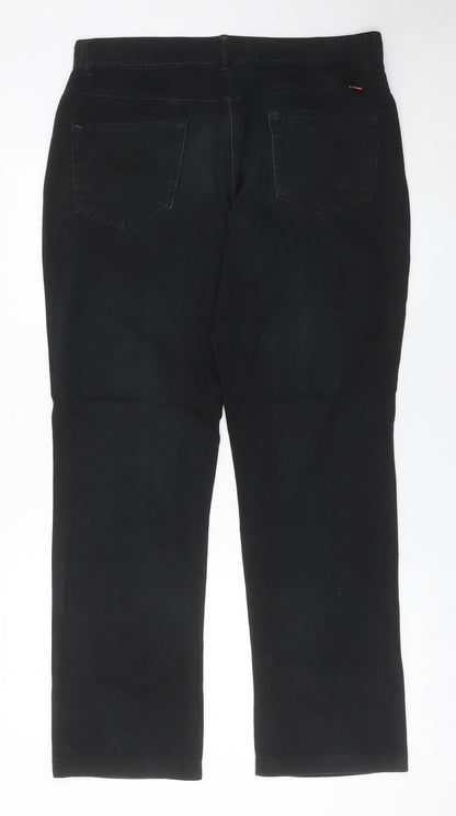 Merc London Men’s Black Chino Trousers Size 34 Straight Leg Cotton